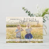 Wishing you a Joyful Holiday Feestdagenkaart (Staand voorkant)