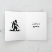 Wishing  You a Legendary Birthday | Bigfoot Kaart (Binnen)