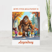 Wishing you a Legendary Halloween! | Bigfoot Kaart (Voorkant)