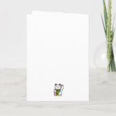 Wishing You a Lucky Year Mahjong Birthday Kaart (Achterkant)