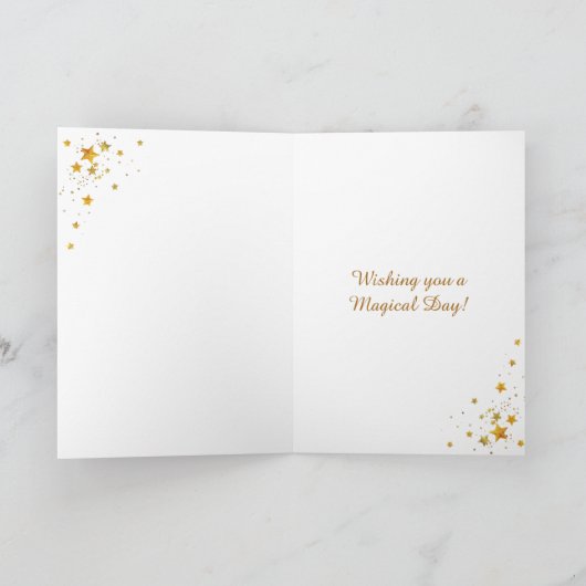 Wishing you a Magical Day \ Fairy   Kaart (Binnen)
