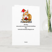 Wishing You a Meow-y Christmas | Personalized Feestdagen Kaart (Achterkant)