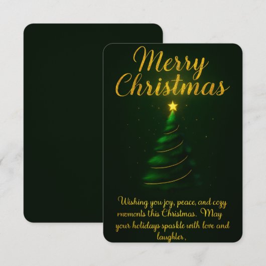 - "Wishing You a Merry Christmas" Bedankkaart (Voorkant / Achterkant)