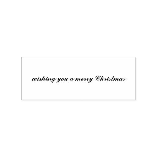 wishing you a merry Christmas Script Rubberstempel (Gestempeld)