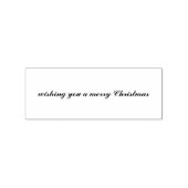 wishing you a merry Christmas Script Rubberstempel (Afrduk)