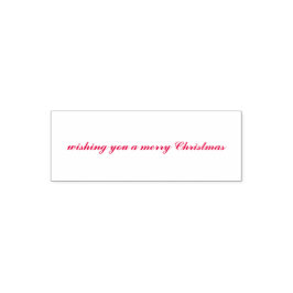 wishing you a merry Christmas Script Zelfinktende Stempel