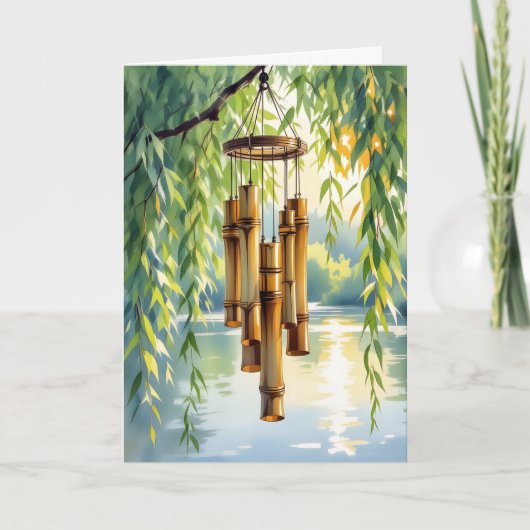 Wishing You a Peaceful Birthday | Weeping Willow Kaart (Voorkant)