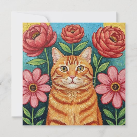 Wishing you a Purr-fect Day! Friendship Kaart (Voorkant)