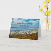 Wishing You a Wonderful Birthday Kaart (Gele Bloem)