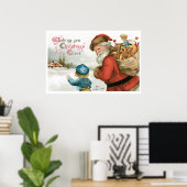 Wishing You Christmas Cheer by Ellen Clapsaddle Poster (Thuiskantoor)