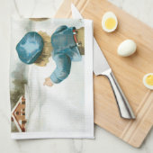 Wishing You Christmas Cheer by Ellen Clapsaddle Theedoek (Quarter Fold)