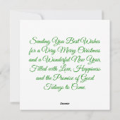 Wishing You Enough Card Feestdagenkaart (Achterkant)