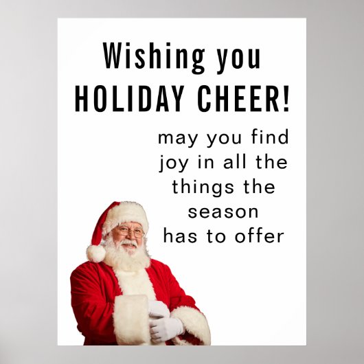 Wishing you HOLIDAY CHEER Poster (Voorkant)