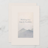 Wishing You Hope & Possibility – Elegant New Year  Feestdagenkaart (Voorkant / Achterkant)