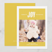 Wishing you Joy - Holiday Photo Wenskaart Feestdagenkaart (Voorkant / Achterkant)