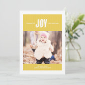 Wishing you Joy - Holiday Photo Wenskaart Feestdagenkaart (Staand voorkant)