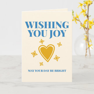 Wishing You Joy Versatile Custom Typography Kaart
