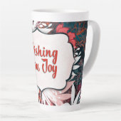 Wishing You Joy – Winter Floral Congratulations  Latte Mok (Rechterhoek)