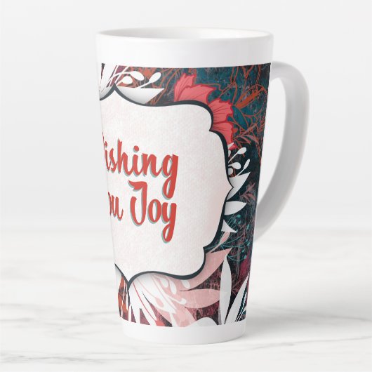 Wishing You Joy – Winter Floral Congratulations  Latte Mok (Rechterhoek)