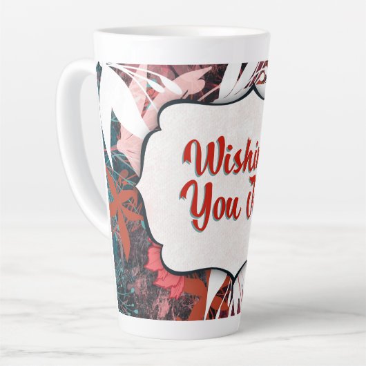 Wishing You Joy – Winter Floral Congratulations  Latte Mok (Linkerhoek)