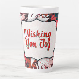 Wishing You Joy – Winter Floral Congratulations  Latte Mok