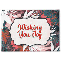 Wishing You Joy – Winter Floral Congratulations 