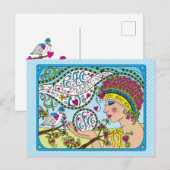 Wishing You Peace_ Briefkaart (Voorkant / Achterkant)