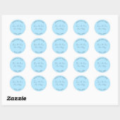 Wishing You Riches From The New Mr Mrs Wedding Bag Ronde Sticker (Vel)