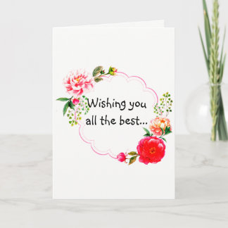 Wishing You the Best Get Well Card Kaart