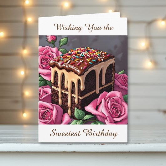 Wishing You the Sweetest Birthday | Cake Kaart