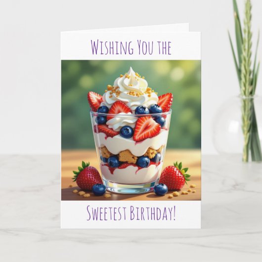 Wishing You the Sweetest Birthday Kaart (Voorkant)
