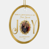 Wishing You Vakantie Seizoen Vrede en Liefde Keramisch Ornament (Rechts)