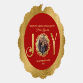 Wishing You Vakantie Seizoen Vrede en Liefde Ornament Kaart (Rechts)