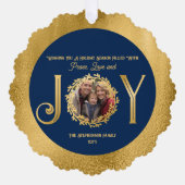 Wishing You Vakantie Seizoen Vrede en Liefde Ornament Kaart (Voorkant)