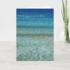 Wishing You Were Here Kaart, enveloppen inbegrepen Feestdagen Kaart