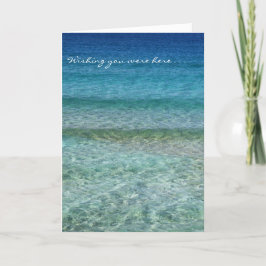 Wishing You Were Here Kaart, enveloppen inbegrepen Feestdagen Kaart