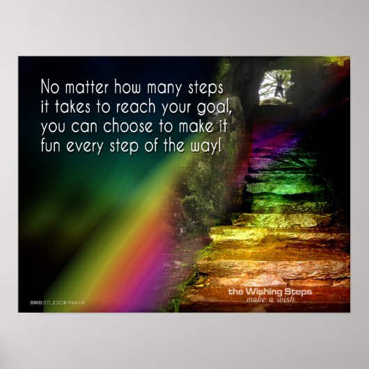 Wishingstappen afdrukken poster (Voorkant)