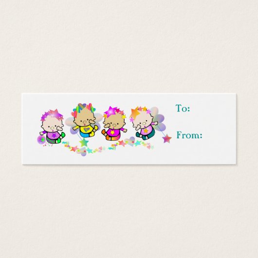 Wishkids Cadeau Labels Mini Visitekaartjes (Voorkant)