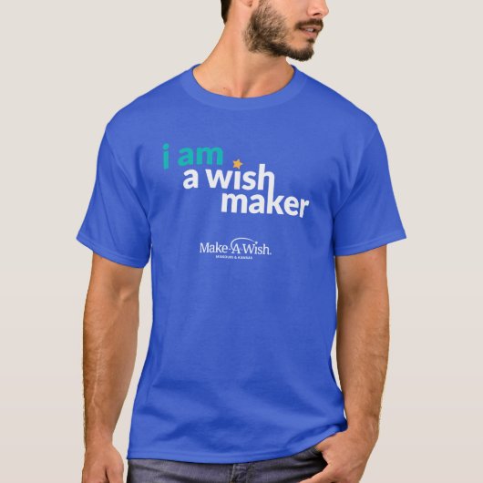 WishMaker Blue Shirt (Voorkant)