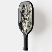 WISJONG (crème/witte typografie) Pickleball Paddle (Links)