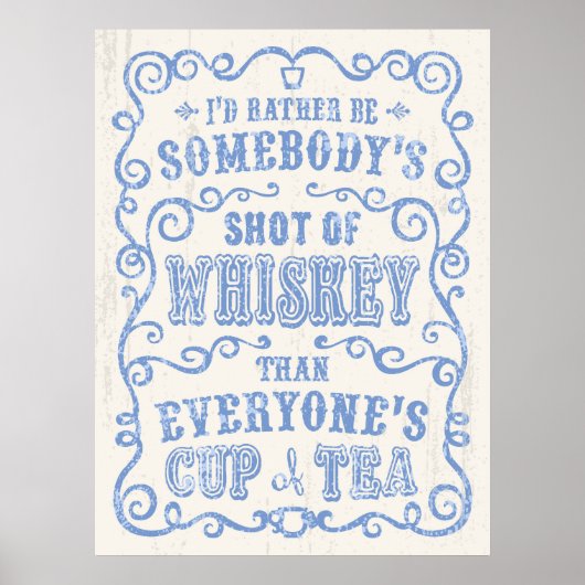 Wiskey Poster (Voorkant)
