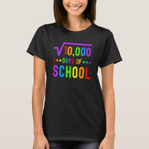 Wiskunde 100 dagen leraar Wiskunde school 100 dage T-shirt
