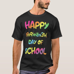 Wiskunde 100 dagen school terug naar school t-shirt
