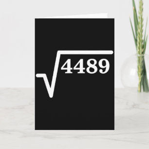 Wiskunde 4489, Perfecte Vierkante Wiskunde Grap Vo Kaart