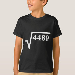 Wiskunde 4489, Perfecte Vierkante Wiskundegrap Voo T-shirt