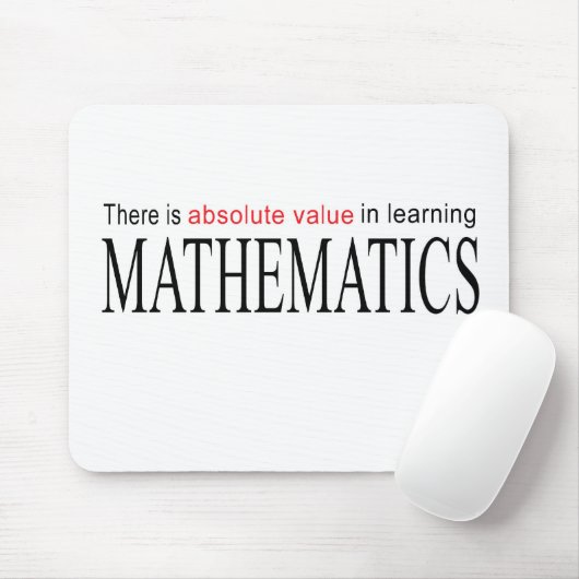 wiskunde _ absolute waarde in het leren muismat (Met muis)