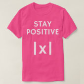 Wiskunde absoluut voordelig behoud positief t-shirt (Design voorkant)