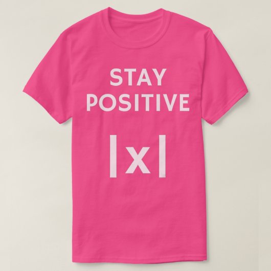Wiskunde absoluut voordelig behoud positief t-shirt (Design voorkant)