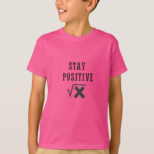 Wiskunde absoluut voordelig behoud positief t-shirt (Voorkant)