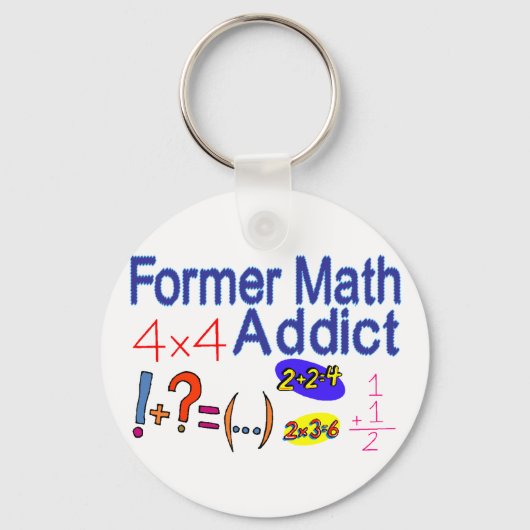Wiskunde Addict Sleutelhanger (Voorkant)